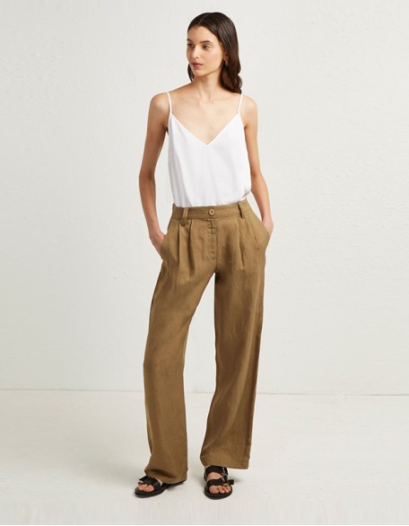 Ensemble top manches courtes + jean, facile à porter et esprit haut de gamme